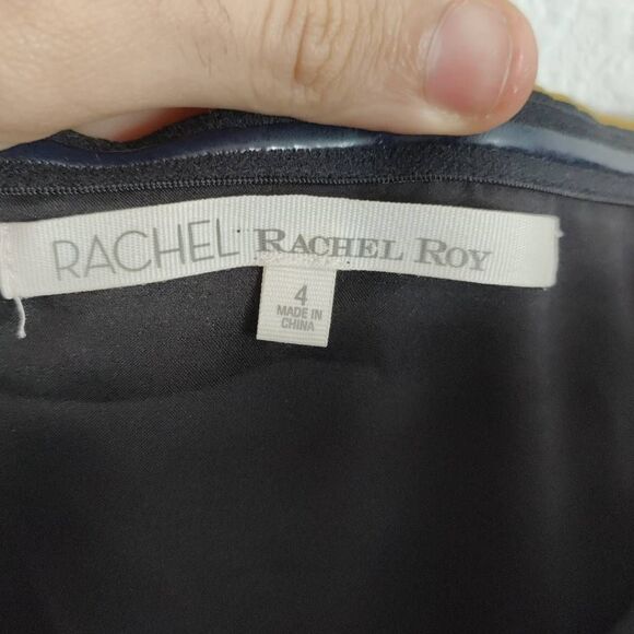 RACHEL Rachel Roy Jumpsuit Womens Size 4 Strapless Yellow Mustard - Picture 9 of 11